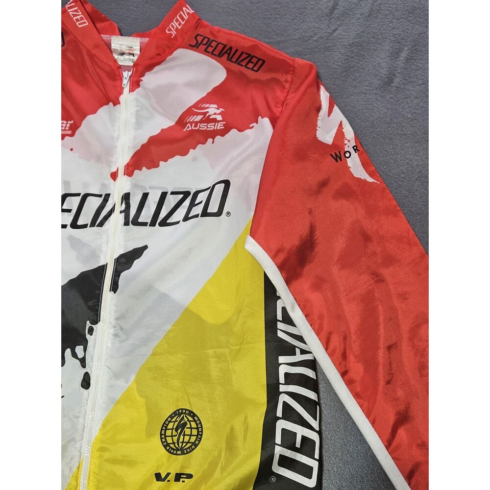 Specialized Ned Overend Jacket Mens Medium Vintage S-Works Wind Breaker 1990 MTB - Picture 3 of 10